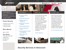 Tablet Screenshot of fusionsecurity.ca